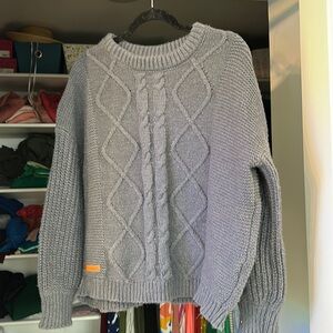 Simply Southern Blue Cable Sweater